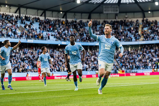 Malmö FFs Anders Christiansen jublar