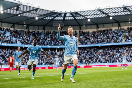 Malmö FFs Anders Christiansen jublar
