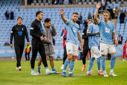 Malmö FFs Gabriel Busanello och Jens Stryger Larsen