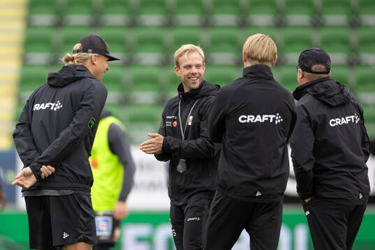 Varbergs assisterande tränare Victor Salwén