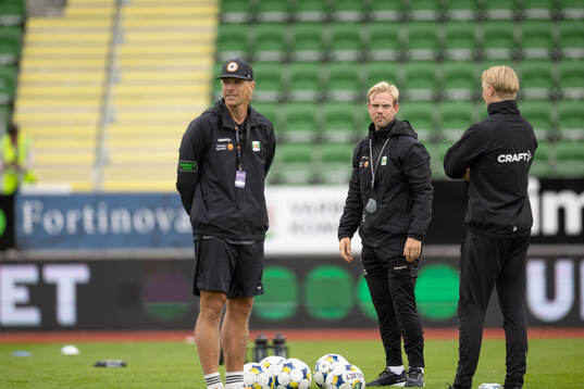 Varbergs assisterande tränare Victor Salwén