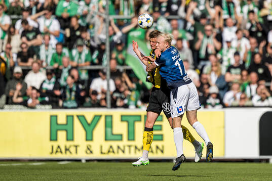 Hammarbys Frederik Winther och Halmstads André Boman