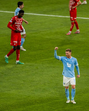 Malmö FFs Anders Christiansen jublar