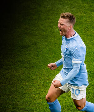 Malmö FFs Anders Christiansen jublar