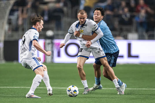Sirius Melker Heier och Djurgårdens Mikael Anderson