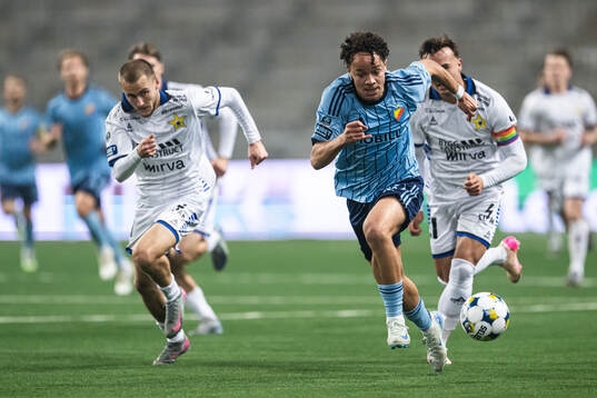 Sirius Melker Heier och Djurgårdens Mikael Anderson