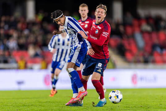 IFK Göteborgs Sebastian Clemmensen och Östers Noah
