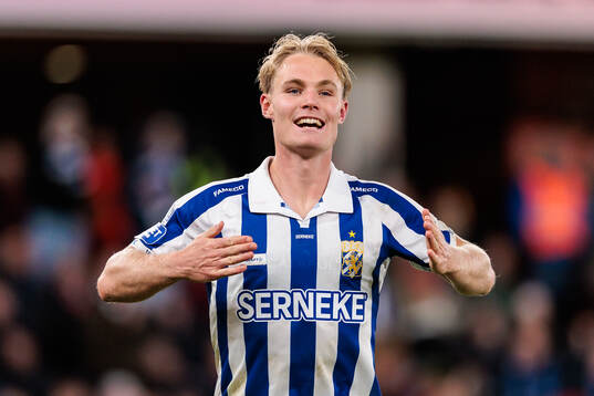 IFK Göteborgs Max Fenger jublar
