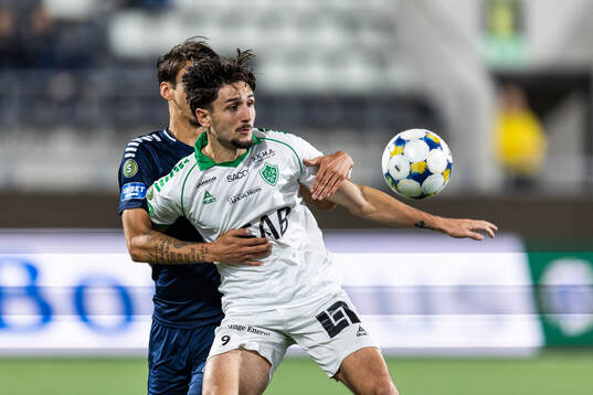 Utsiktens Noah Johansson och Brages Filip Trpcevski