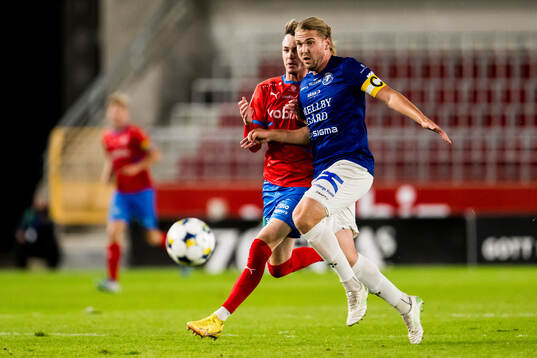 Helsingborgs Alexander Johansson och Trelleborgs Charlie