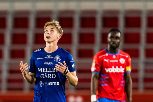 Trelleborgs Axel Vidjeskog jublar