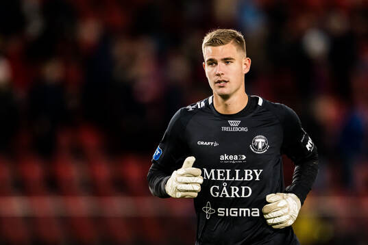 Trelleborgs målvakt Mathias Nilsson