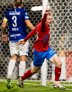 Helsingborgs Oscar Aga jublar
