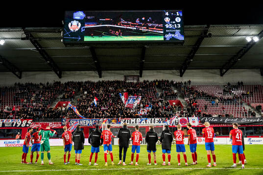 Helsingborgs spelare jublar