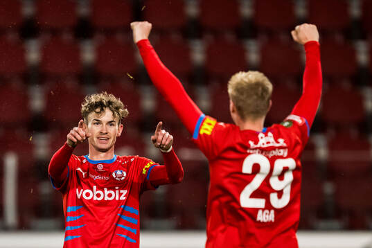 Helsingborgs Alexander Johansson jublar