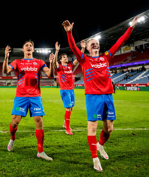 Helsingborgs Wilhelm Nilsson, Wilhelm Loeper och Oscar Aga