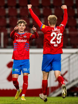 Helsingborgs Alexander Johansson jublar
