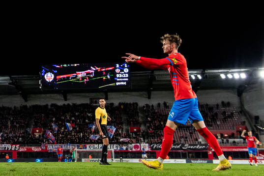 Helsingborgs Alexander Johansson jublar