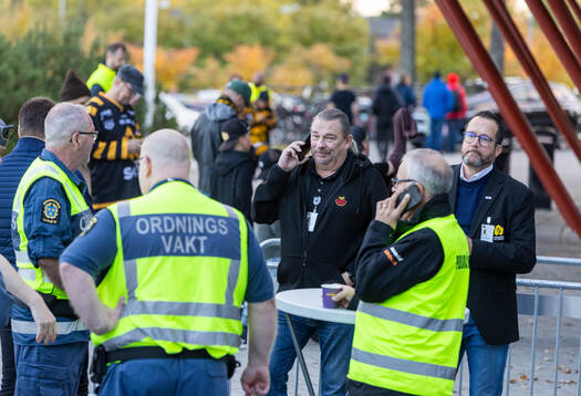 Luleå Hockeys säkerhetsansvarige Christer Medfors och