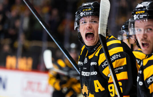 Skellefteås Rickard Hugg jublar