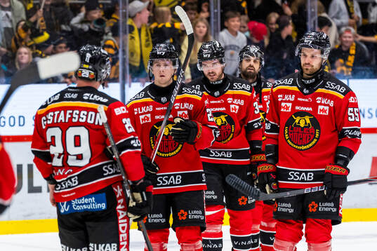 Luleås Erik Gustafsson, Jesper Sellgren, Oscar Engsund,