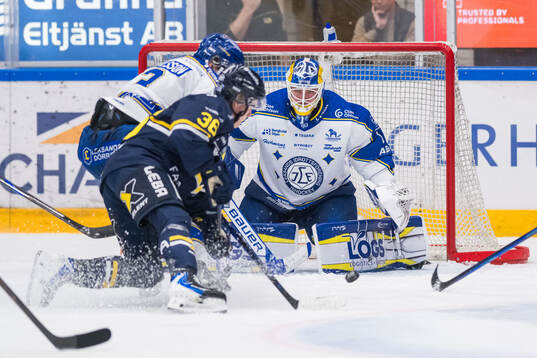 Leksands målvakt Marcus Gidlöf