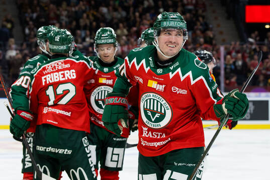 Frölundas Max Lindholm jublar
