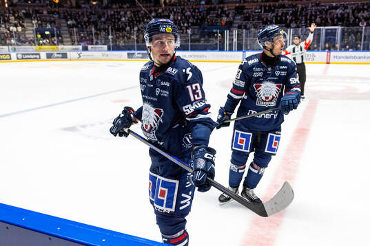 Linköpings Jakub Vrana och Nicholas Shore