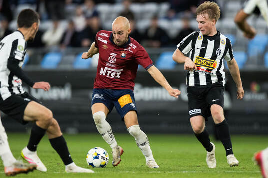 Örgrytes Amel Mujanic och Landskronas Constantino Capotondi
