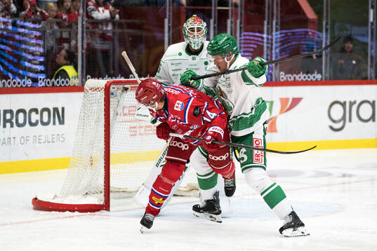 Timrås Emil Pettersson och Rögles Mattias Göransson