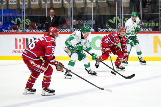 Rögles Fredrik Olofsson och Timrås Linus Nässén