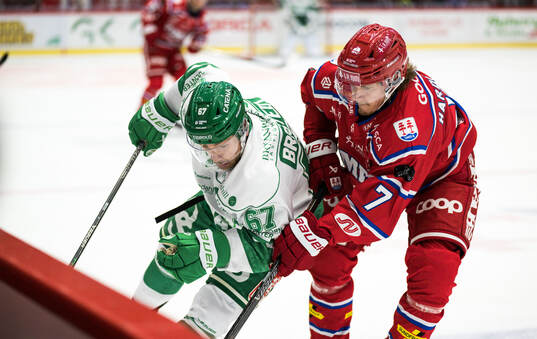 Rögles Leon Bristedt och Timrås Marcus Hardegård