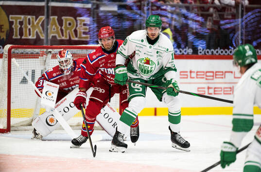 Timrås Marcus Hardegård och Rögles Dennis Everberg