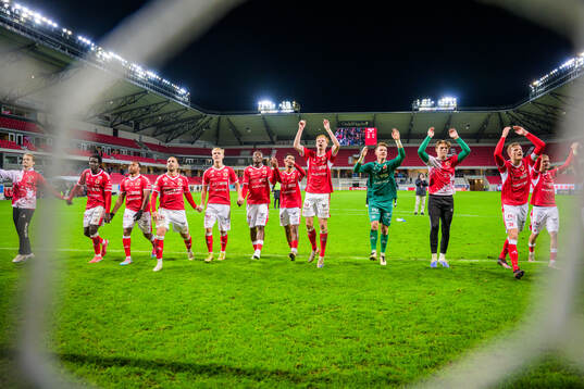 Kalmar spelare jublar