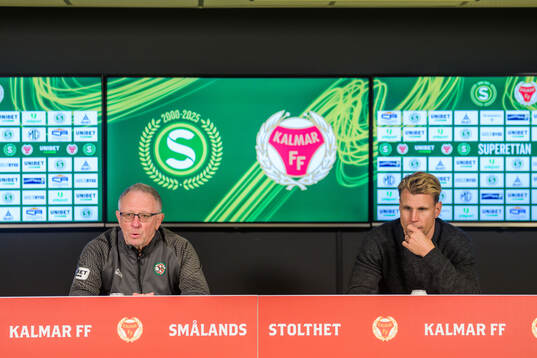 Örebros tränare Bernhard Nilsson och Kalmars tränare