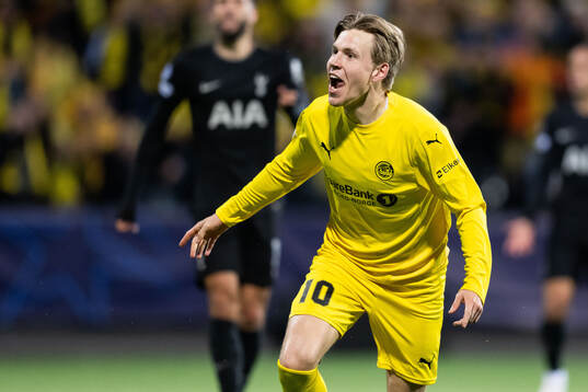 Jens Petter Hauge of Bodø/Glimt celebrates