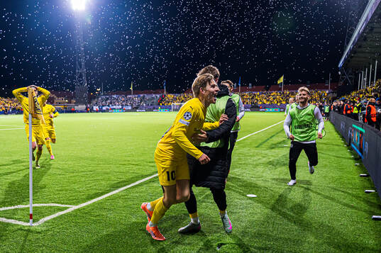Jens Petter Hauge of Bodø/Glimt celebrates