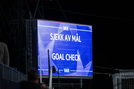 VAR check of 2-2-goal