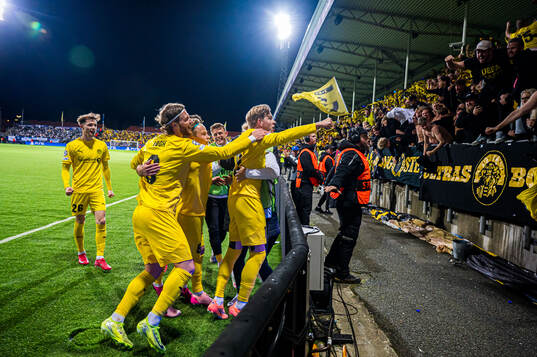 Jens Petter Hauge of Bodø/Glimt celebrates