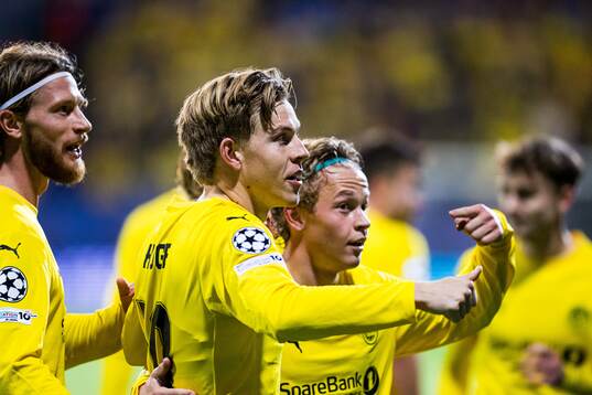 Jens Petter Hauge of Bodø/Glimt celebrates