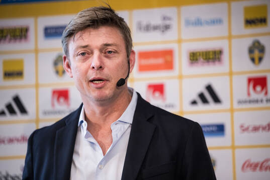 Head coach Jon Dahl Tomasson of the Swedish national
