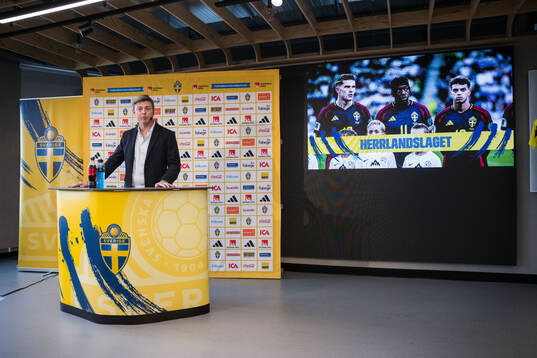 Head coach Jon Dahl Tomasson of the Swedish national
