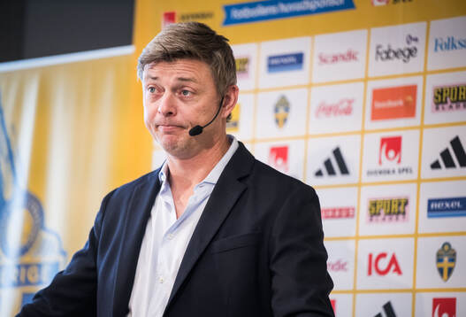 Head coach Jon Dahl Tomasson of the Swedish national