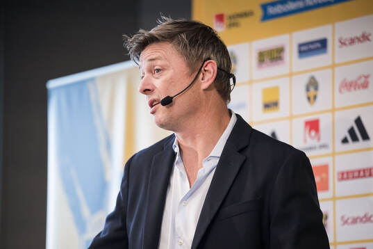 Head coach Jon Dahl Tomasson of the Swedish national