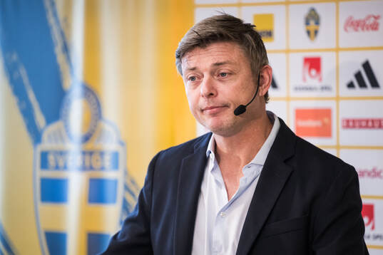 Head coach Jon Dahl Tomasson of the Swedish national