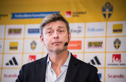 Head coach Jon Dahl Tomasson of the Swedish national