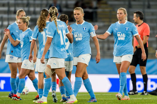 Malmö FFs spelare jublar