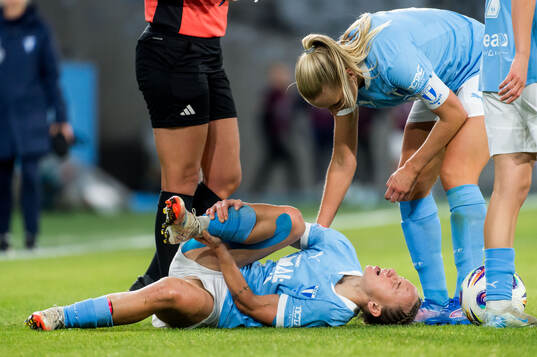 Malmö FFs Miljana Ivanovic har ont