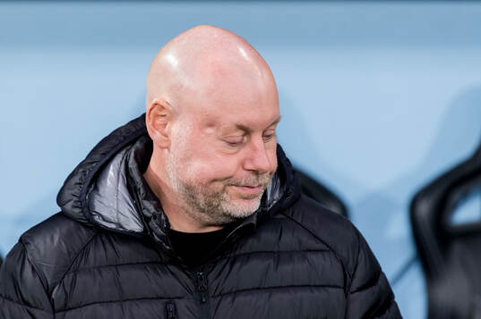 Malmö FFs tränare Jonas Valfridsson deppar