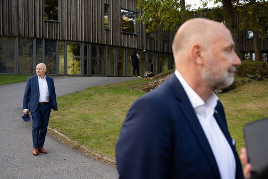 Ordförande Magnus Nilsson och avgående klubbdirektör